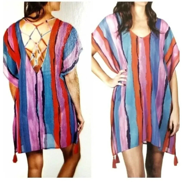 Palisades Beach Club women's multicolor swim cover up - small/medium - Picture 6 of 7